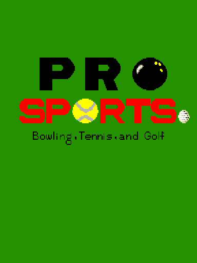 Pro Sports - Bowling, Tennis, and Golf Title Screen